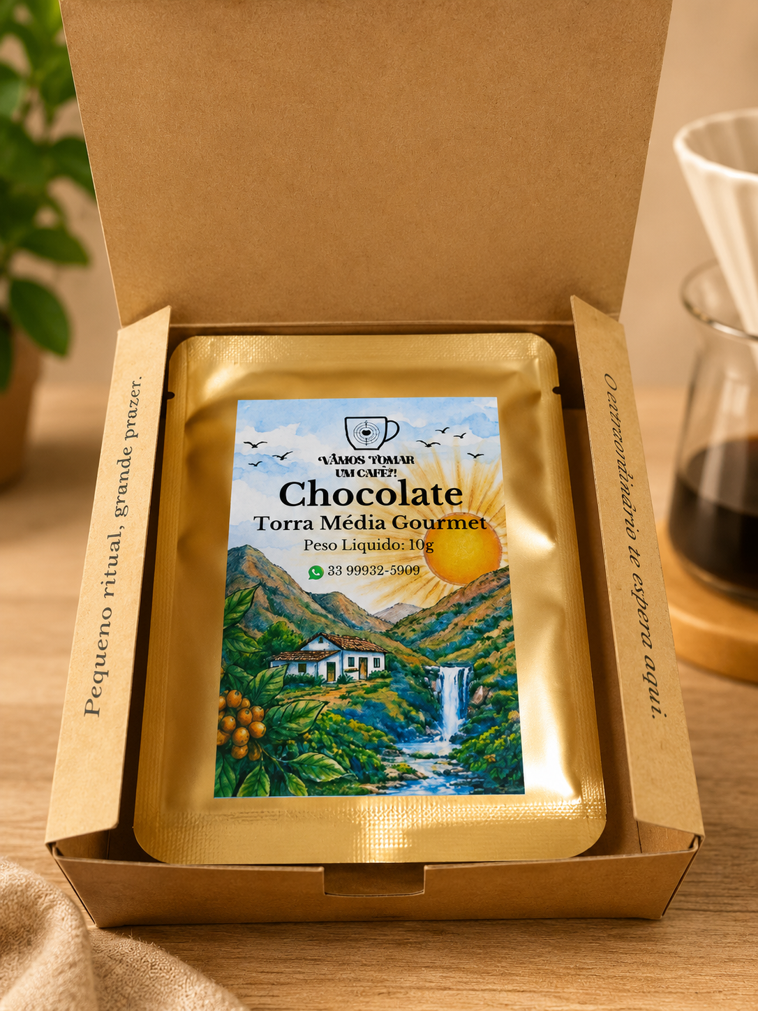 Drip coffee chocolate 10 unidades Vamos Tomar Um Café