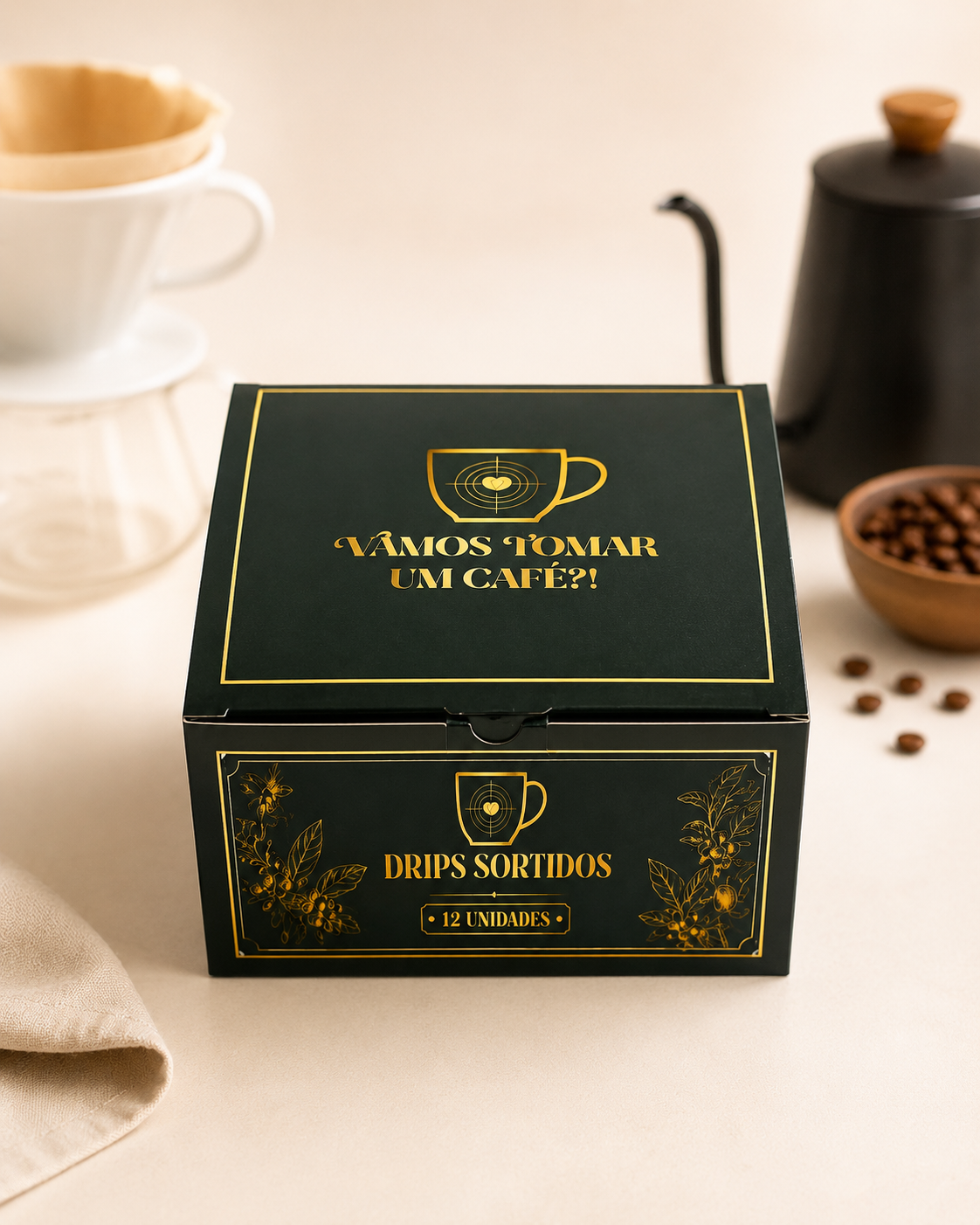 Drip coffee especial chocolate torra média e tradicional Vamos Tomar Um Café