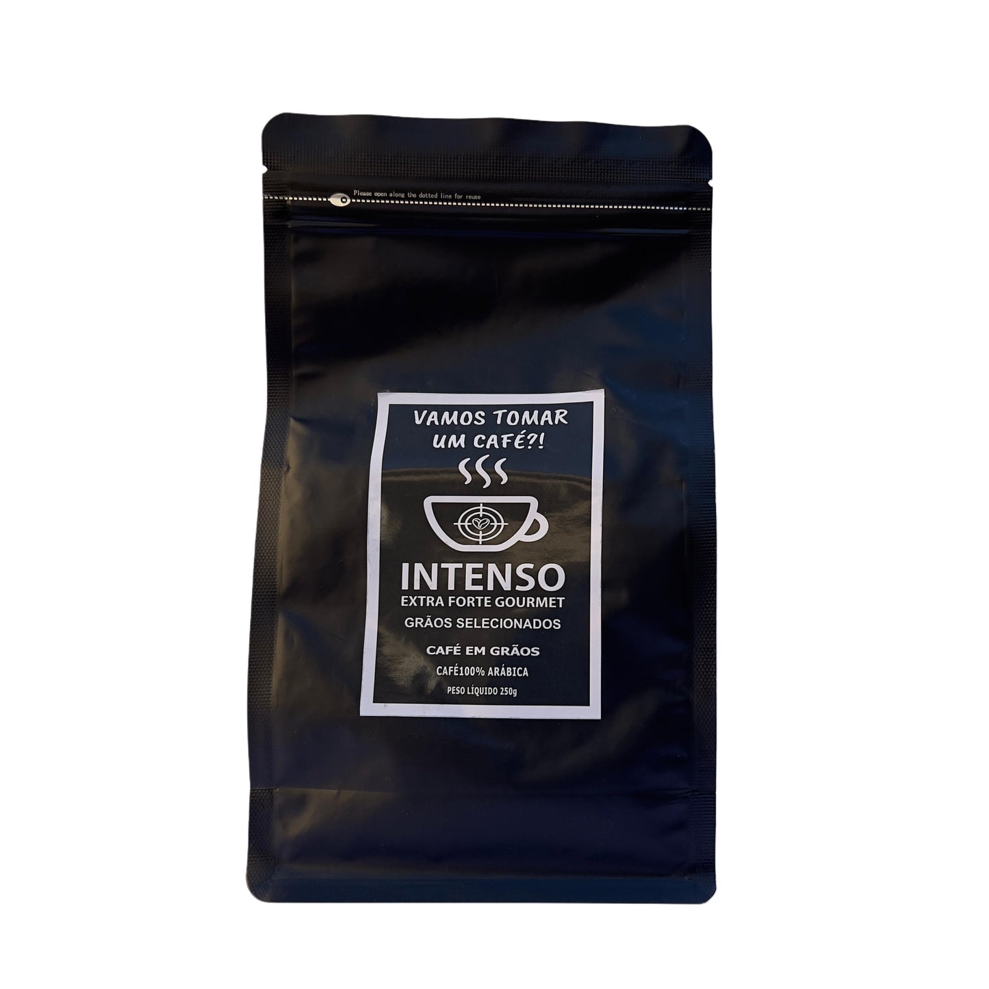 Café intenso em grãos torra escura Vamos Tomar Um Café 250g
