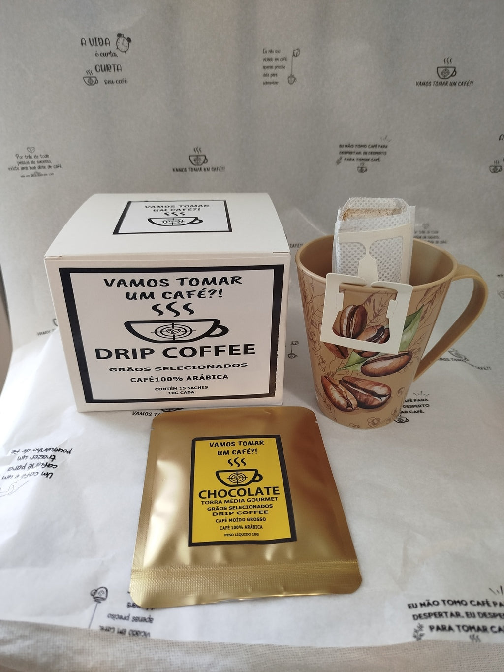 Drip coffee chocolate Vamos Tomar Um Café