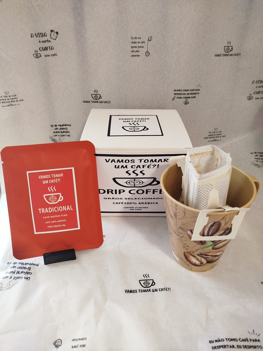 Drip coffee tradicional Vamos Tomar Um Café