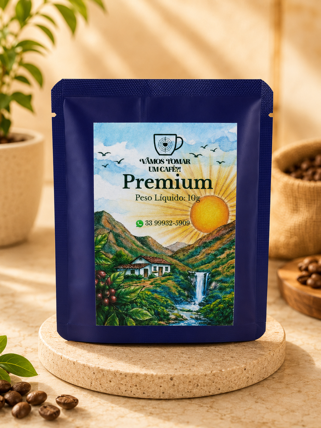 Drip coffee especial chocolate torra média e tradicional Vamos Tomar Um Café