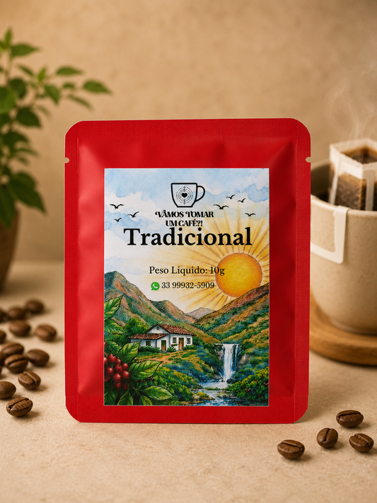 Drip coffee tradicional 10 unidades Vamos Tomar Um Café