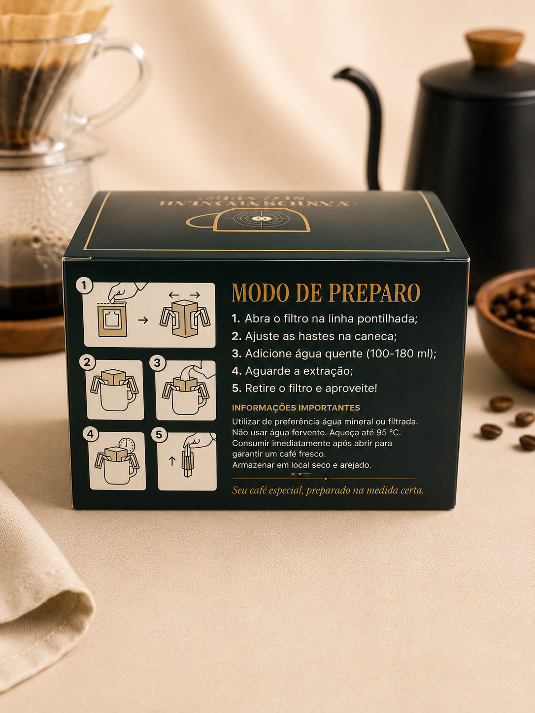 Drip coffee especial chocolate torra média e tradicional Vamos Tomar Um Café