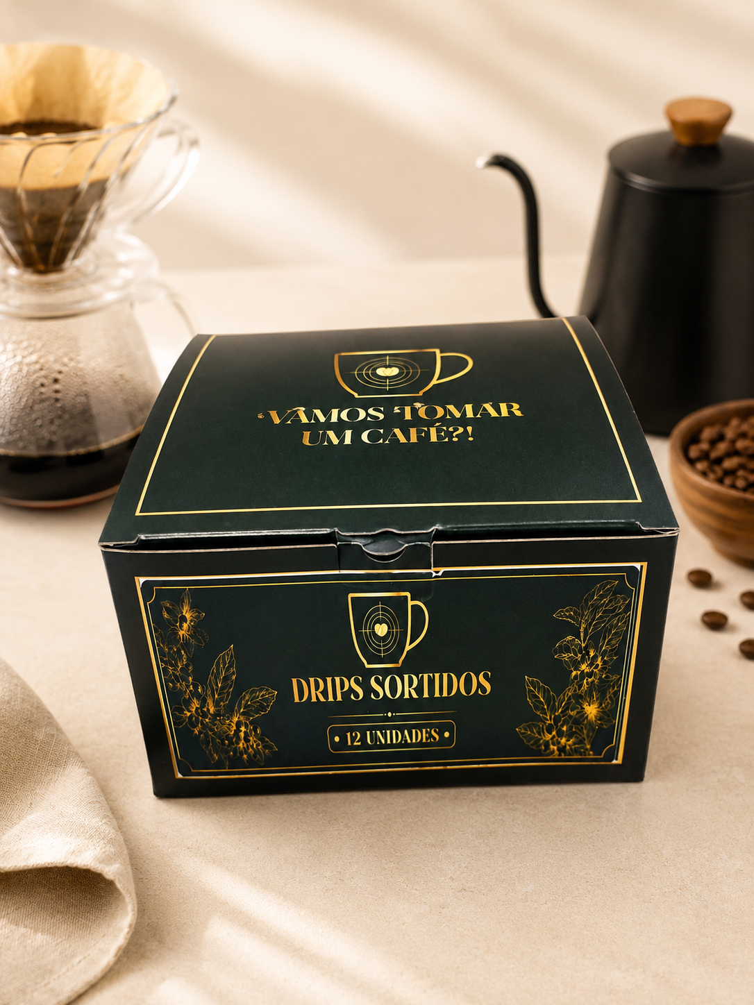 Drip coffee especial chocolate torra média e tradicional Vamos Tomar Um Café