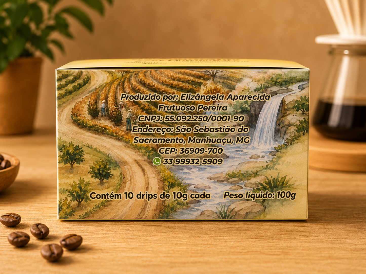 Drip coffee chocolate 10 unidades Vamos Tomar Um Café
