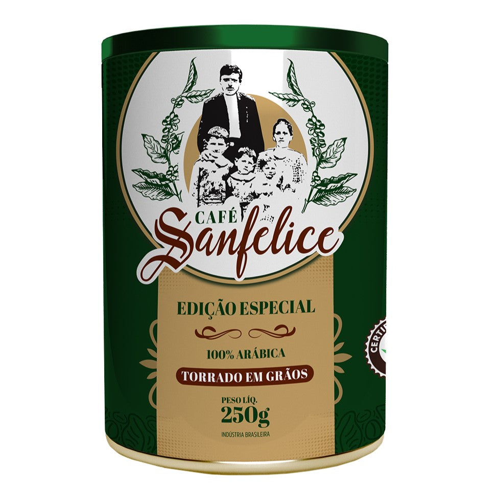 CAFÉ ESPECIAL LATA SANFELICE GRÃOS 250G
