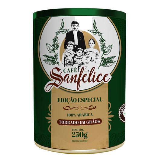 CAFÉ ESPECIAL LATA SANFELICE GRÃOS 250G