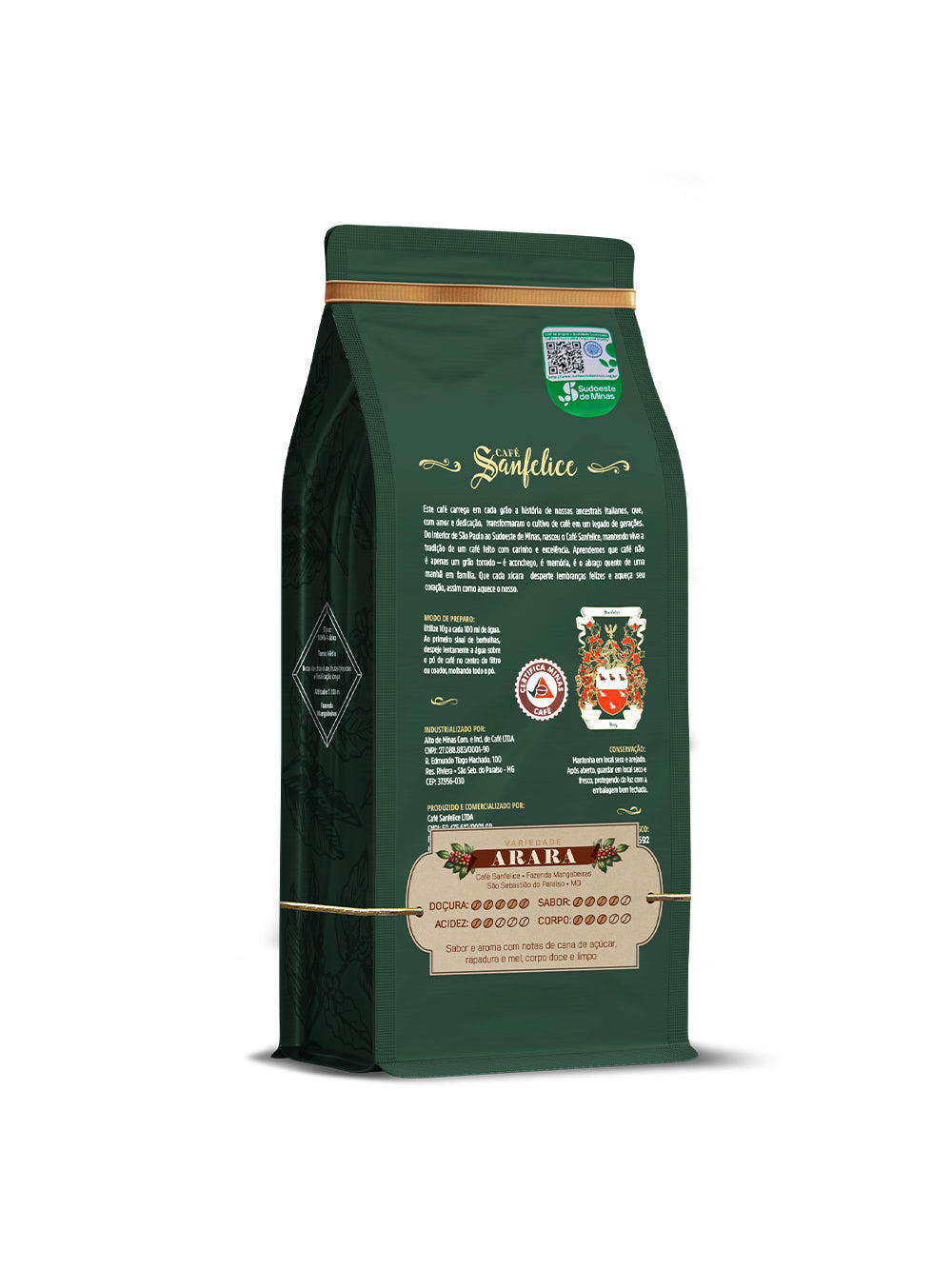 CAFÉ ARARA EM GRÃOS 500G EDIÇÃO ESPECIAL