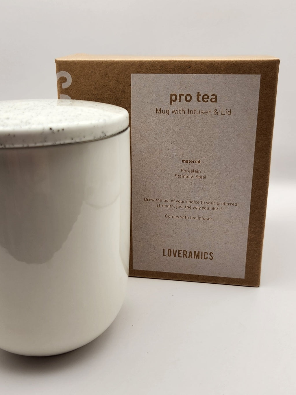 Xícara com Infusor em Aço Inox 300ml Bege Loveramics