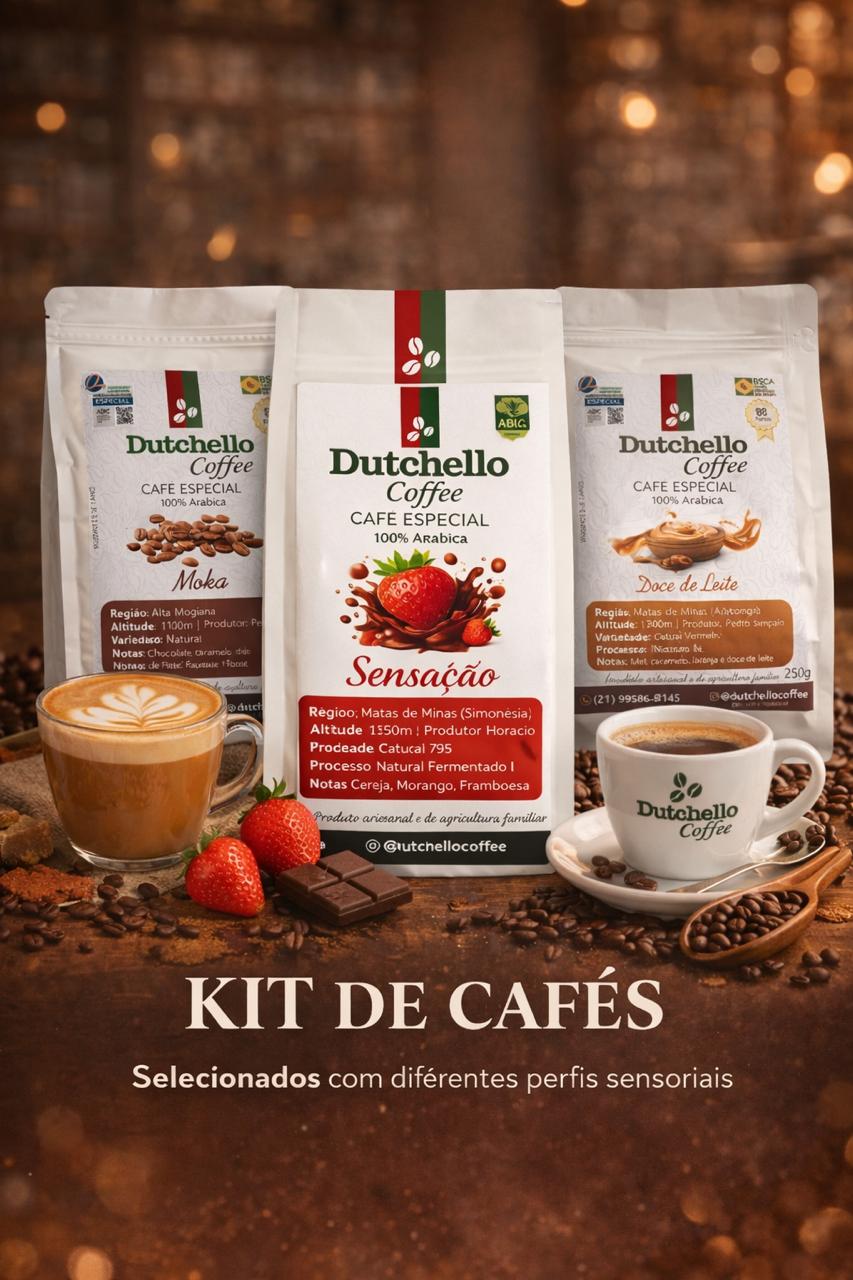 Kit Sensorial Dutchelo (3 cafés)