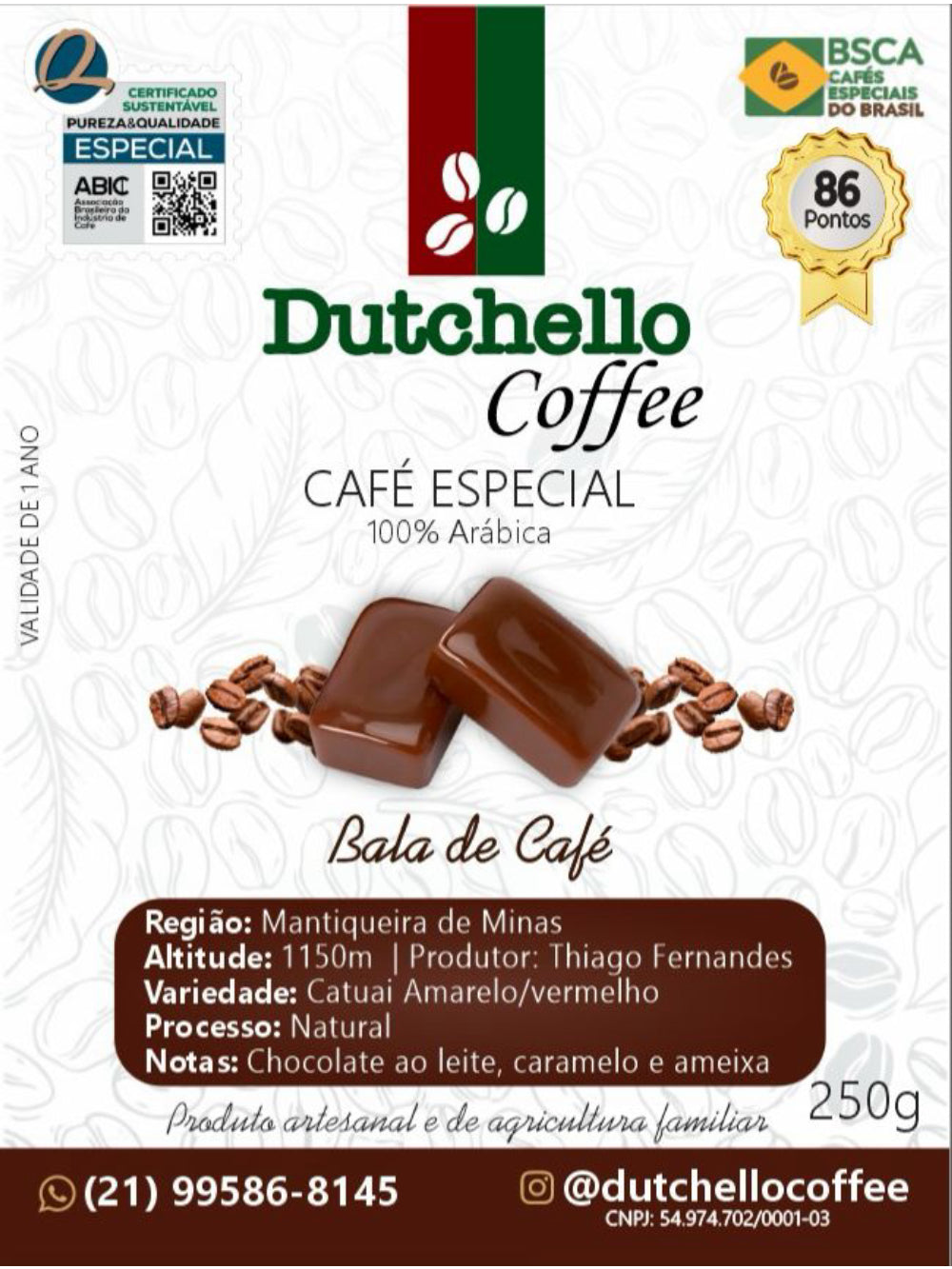 Café Dutchello Bala de Café 250g