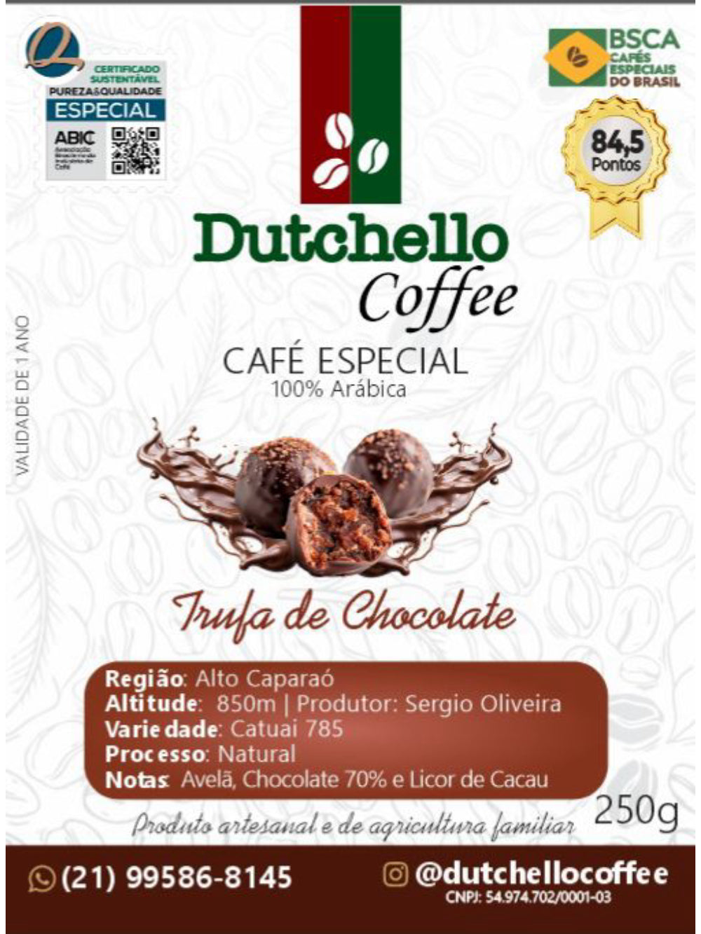 Café Dutchello Trufa de Chocolate 250g