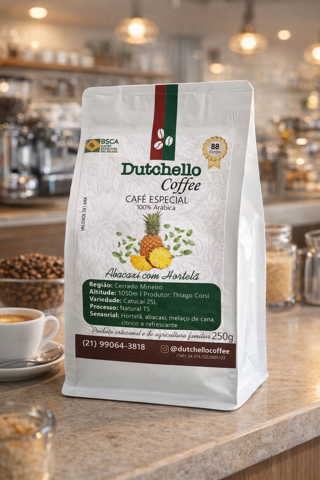 Café Dutchello Abacaxi c/ Hortelã 250g