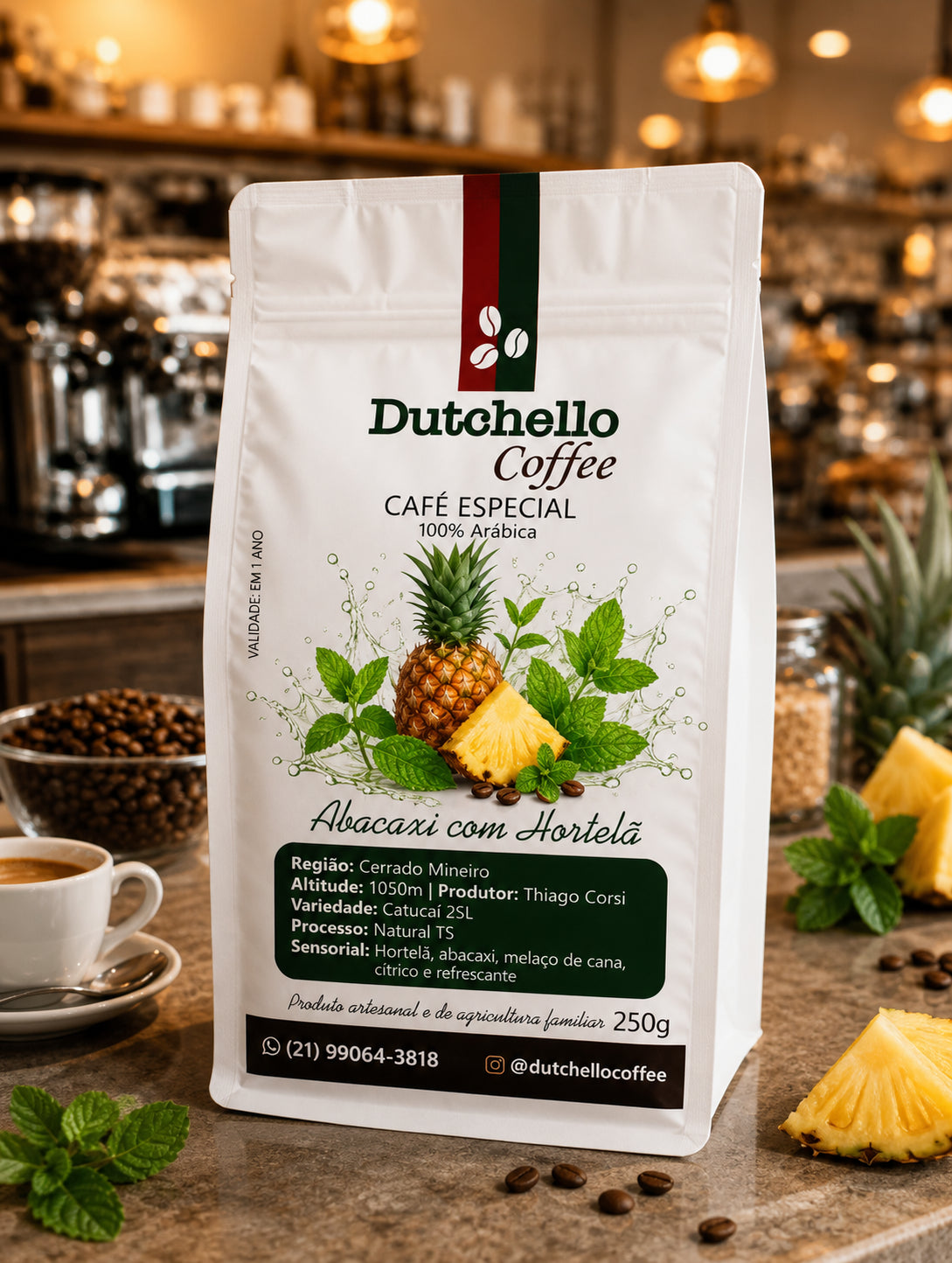 Café Dutchello Abacaxi com Hortelã 250g