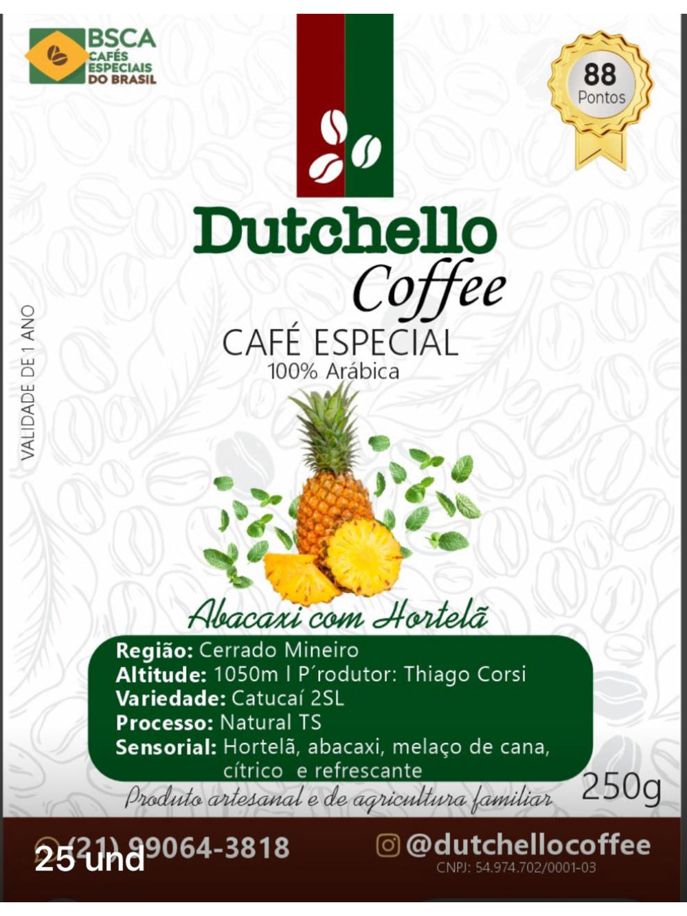 Café Dutchello Abacaxi com Hortelã 250g