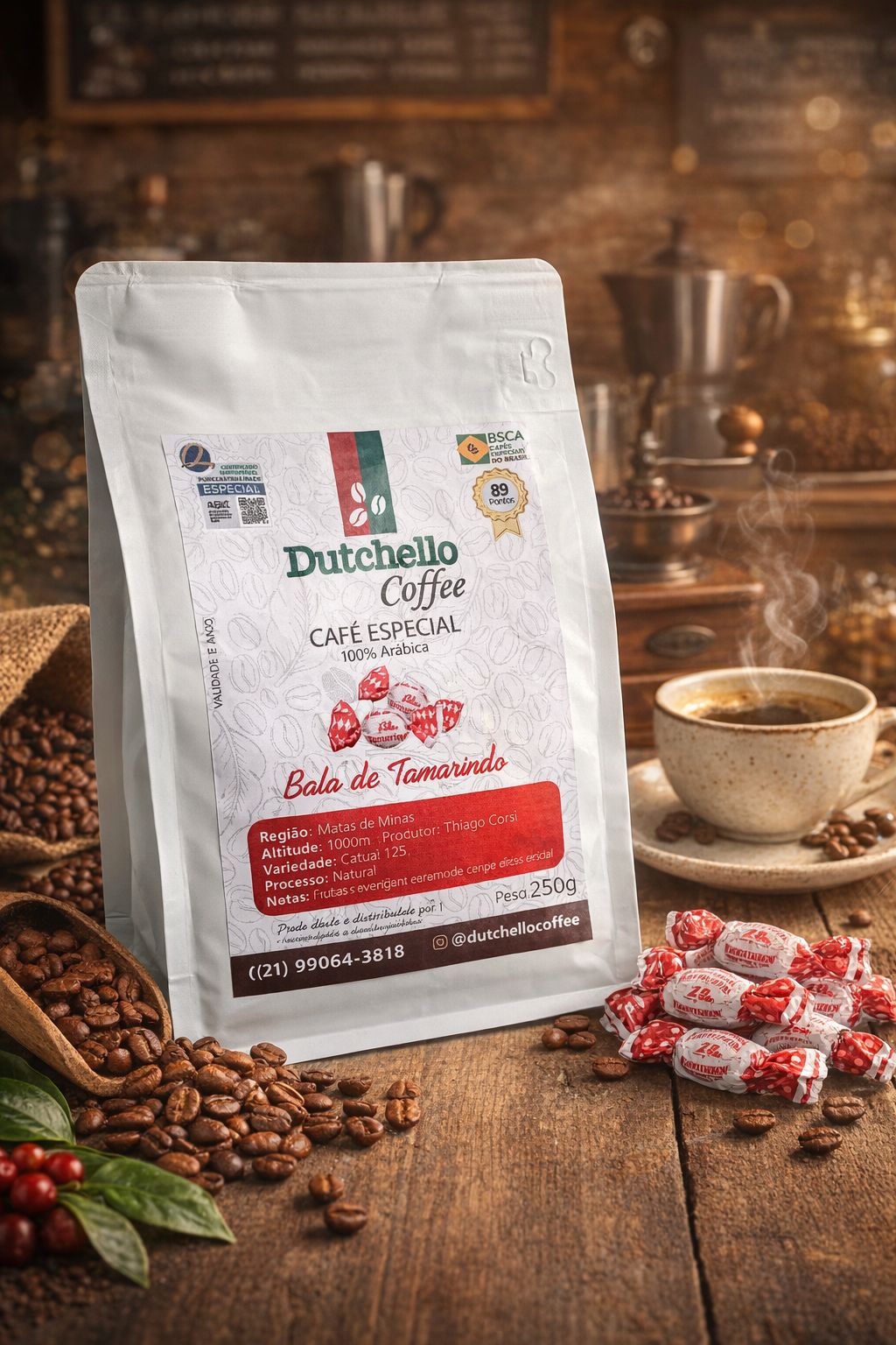 Café Dutchello Bala de Tamarindo 250g
