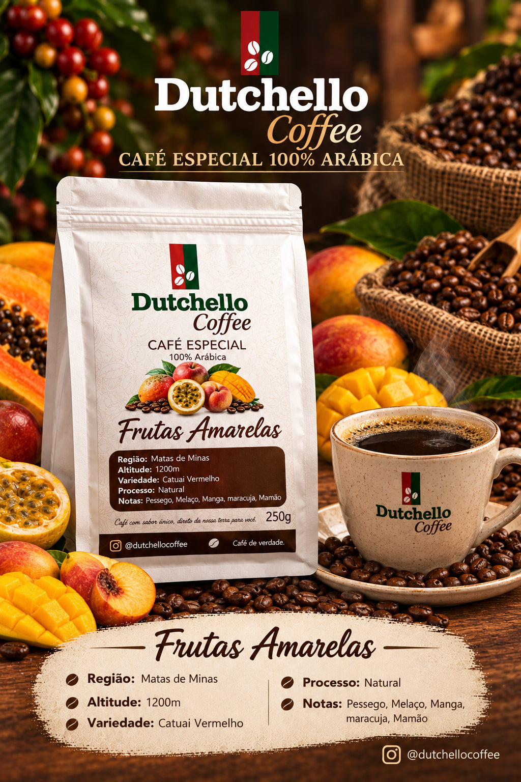 Café Dutchello Frutas Amarelas 250g