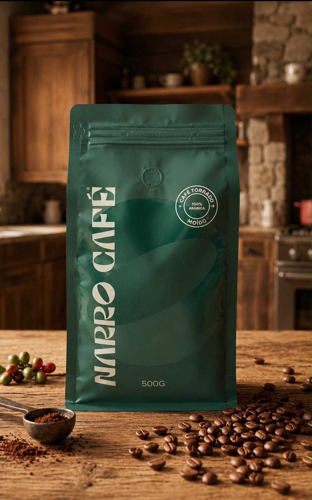 CAFÉ TORRADO MOÍDO 100% ARÁBICA NARRO CAFÉ 500G