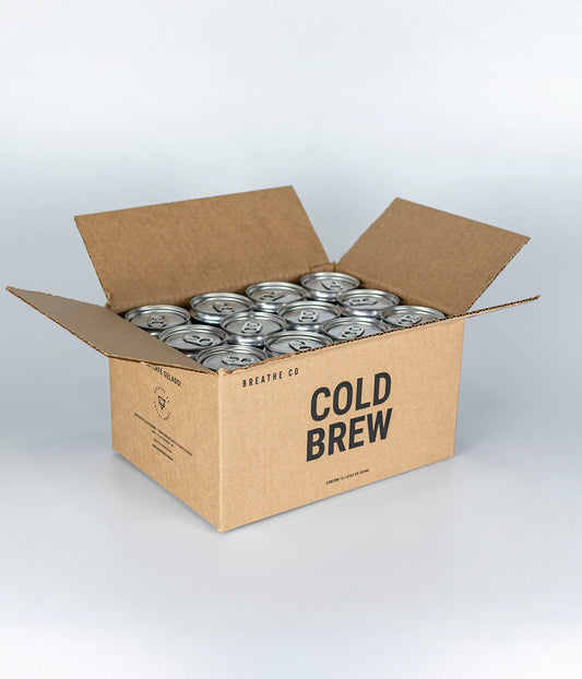 Cold Brew Breathe Co Café Especial 100% Arábica Gelado Pack 12 lata 269ml