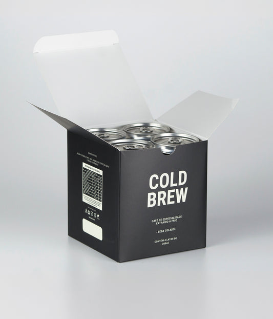 Cold Brew Breathe Co Café Especial 100% Arábica Gelado Pack 4 latas 269ml