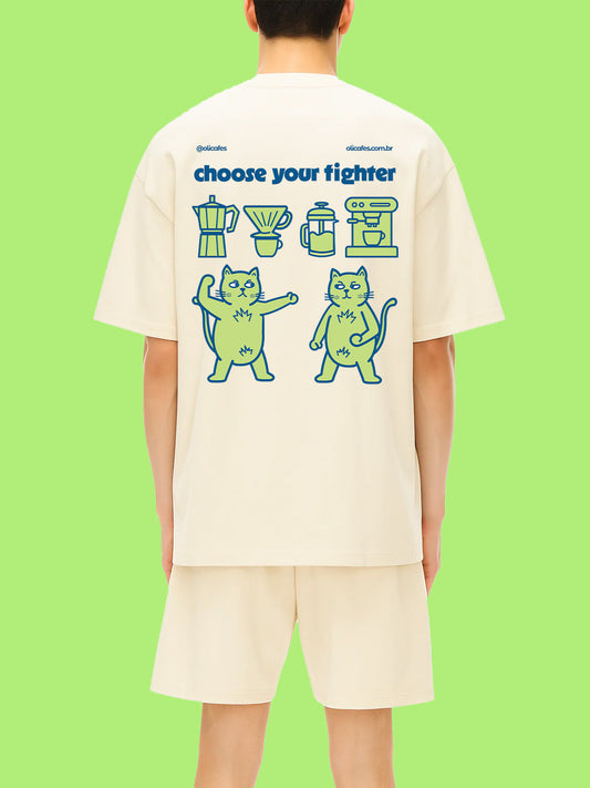 Camiseta Oli Cafés Escolha Suas Batalhas