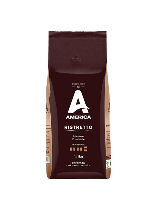 Café Torrado em Grãos América Ristretto 1Kg