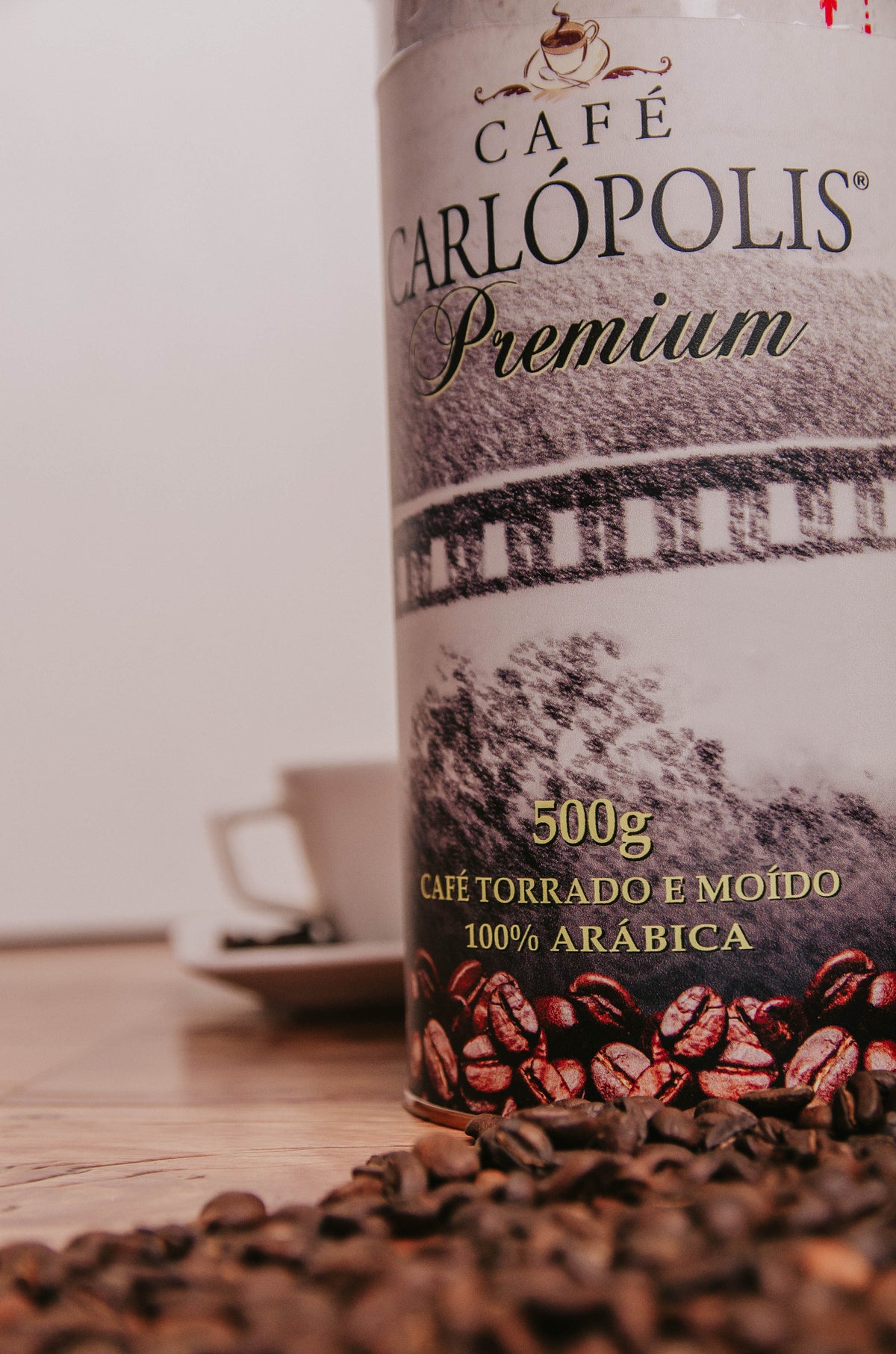Café Carlópolis Premium 500g Lata em grãos