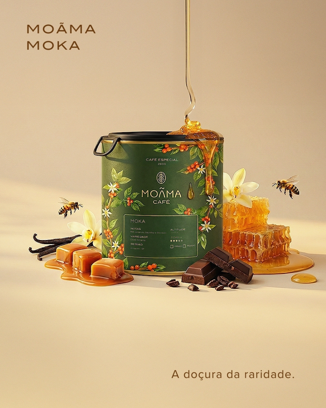 Café Moãma Moka Grãos 250g
