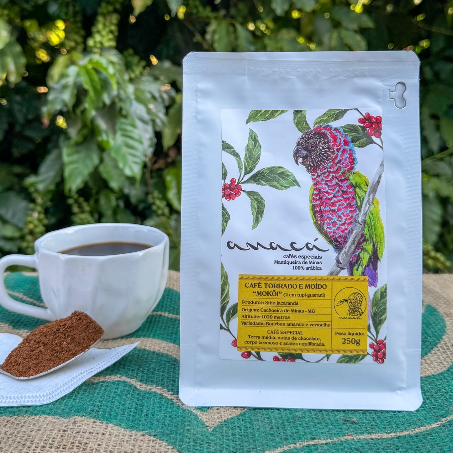 Café especial MOKÕI torrado e moído 250 g