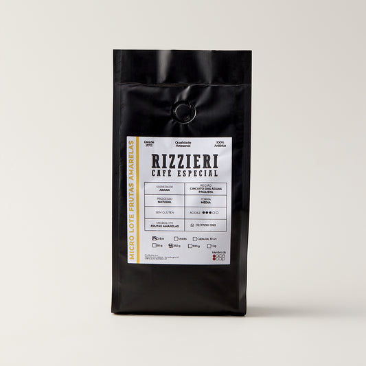 Café Arara em Grãos 250g Microlote Frutas Amarelas Rizzieri Café