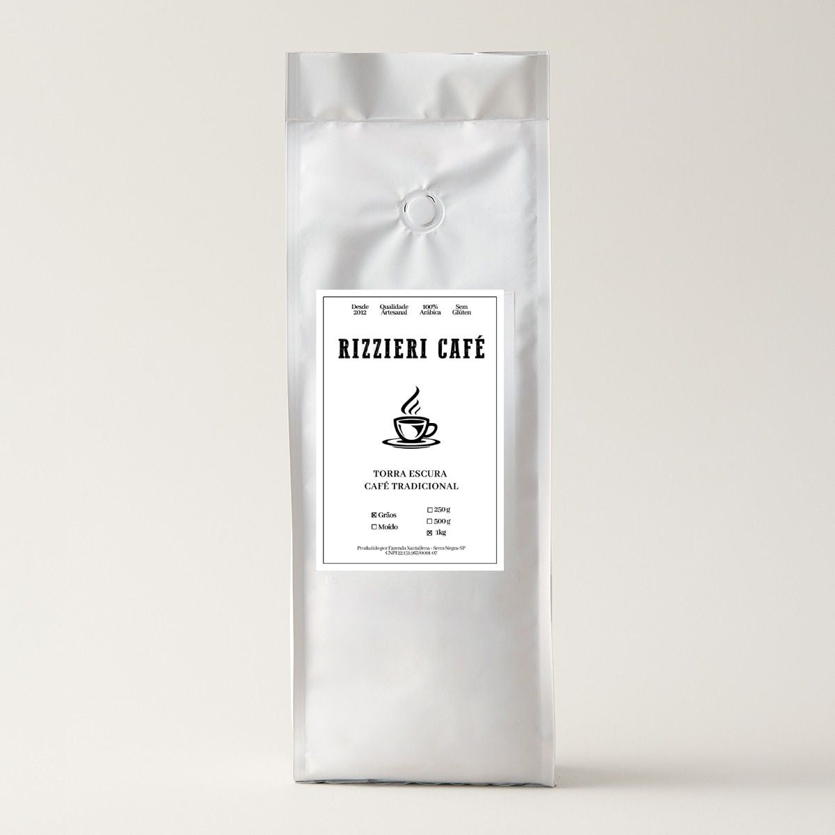 Café Tradicional em Grãos 1kg Rizzieri Café