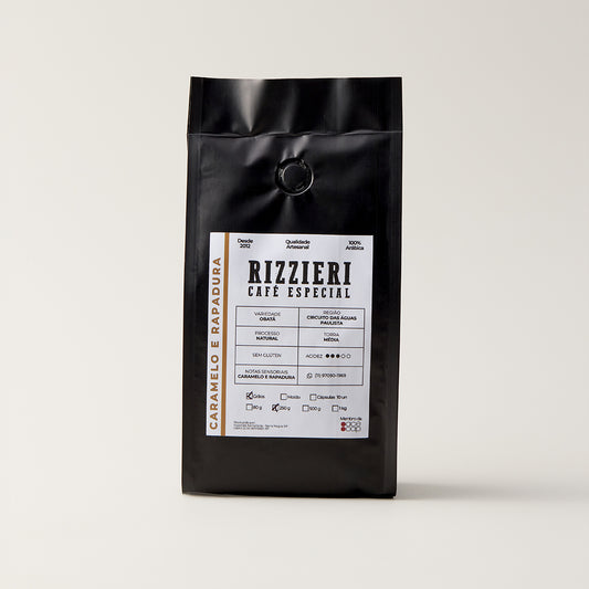 Café Obatã em Grãos 250g Caramelo e Rapadura Rizzieri Café
