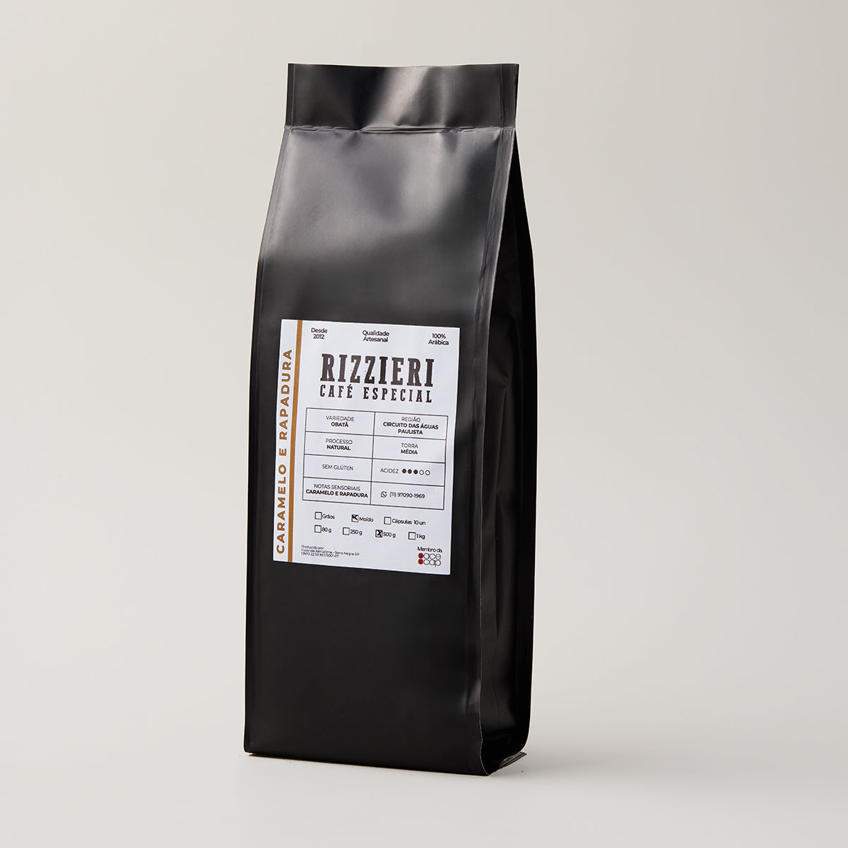 Café Obatã Moido 500g Caramelo e Rapadura Rizzieri Café