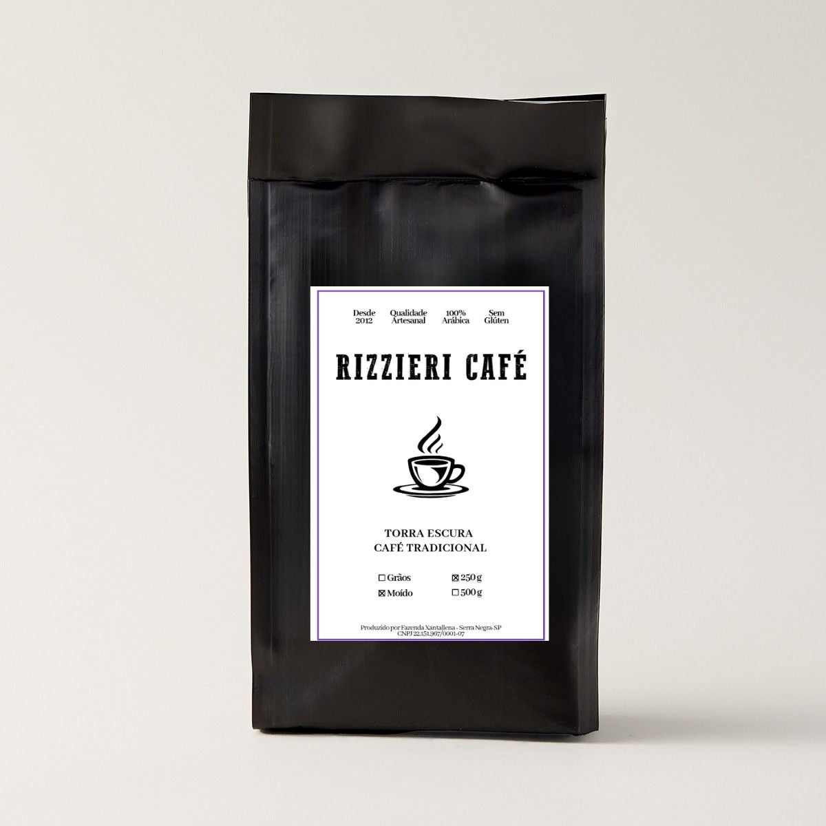 Café Tradicional Moido 250g Torra Escura Rizzieri Café