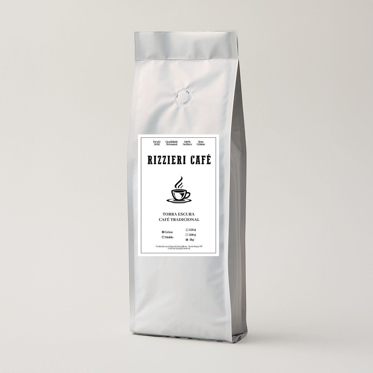 Café Tradicional em Grãos 1kg Rizzieri Café