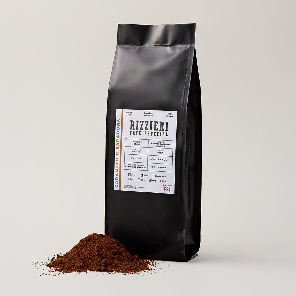 Café Obatã Moido 500g Caramelo e Rapadura Rizzieri Café