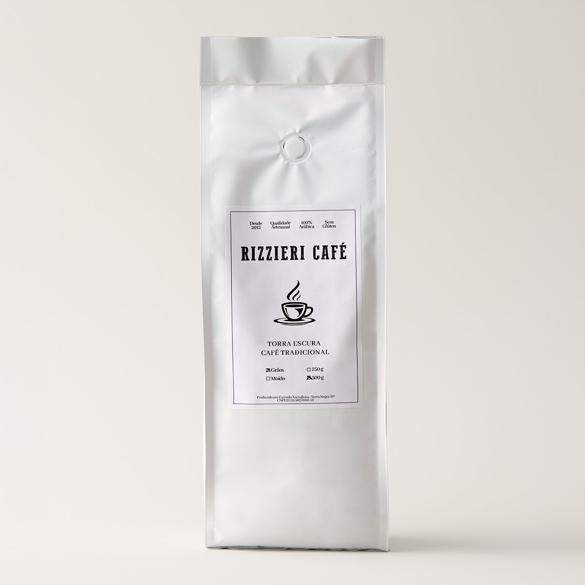 Café Tradicional em Grãos 500g Rizzieri Café
