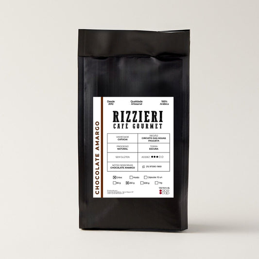 Café Catucai em Grãos 250g Chocolate Amargo Rizzieri Café