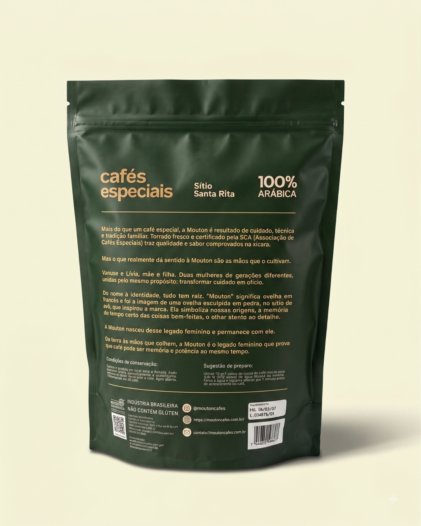 Café especial em Grãos Mouton Cafés 1Kg