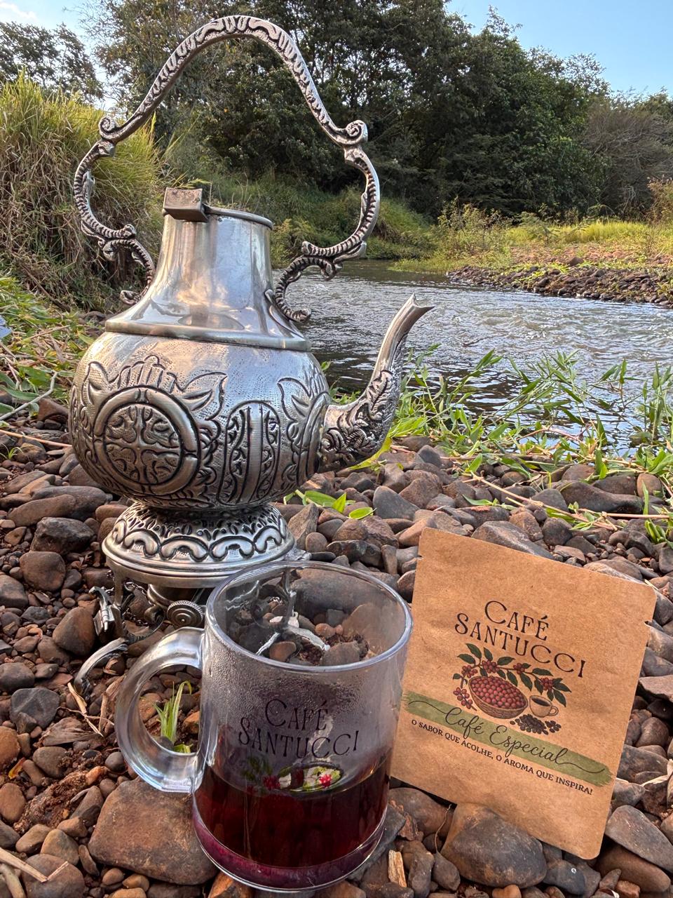 Café drip coffe especial mel e caramelo 1 unidade 100% arábica alta mogiana torra média clara Café Santucci