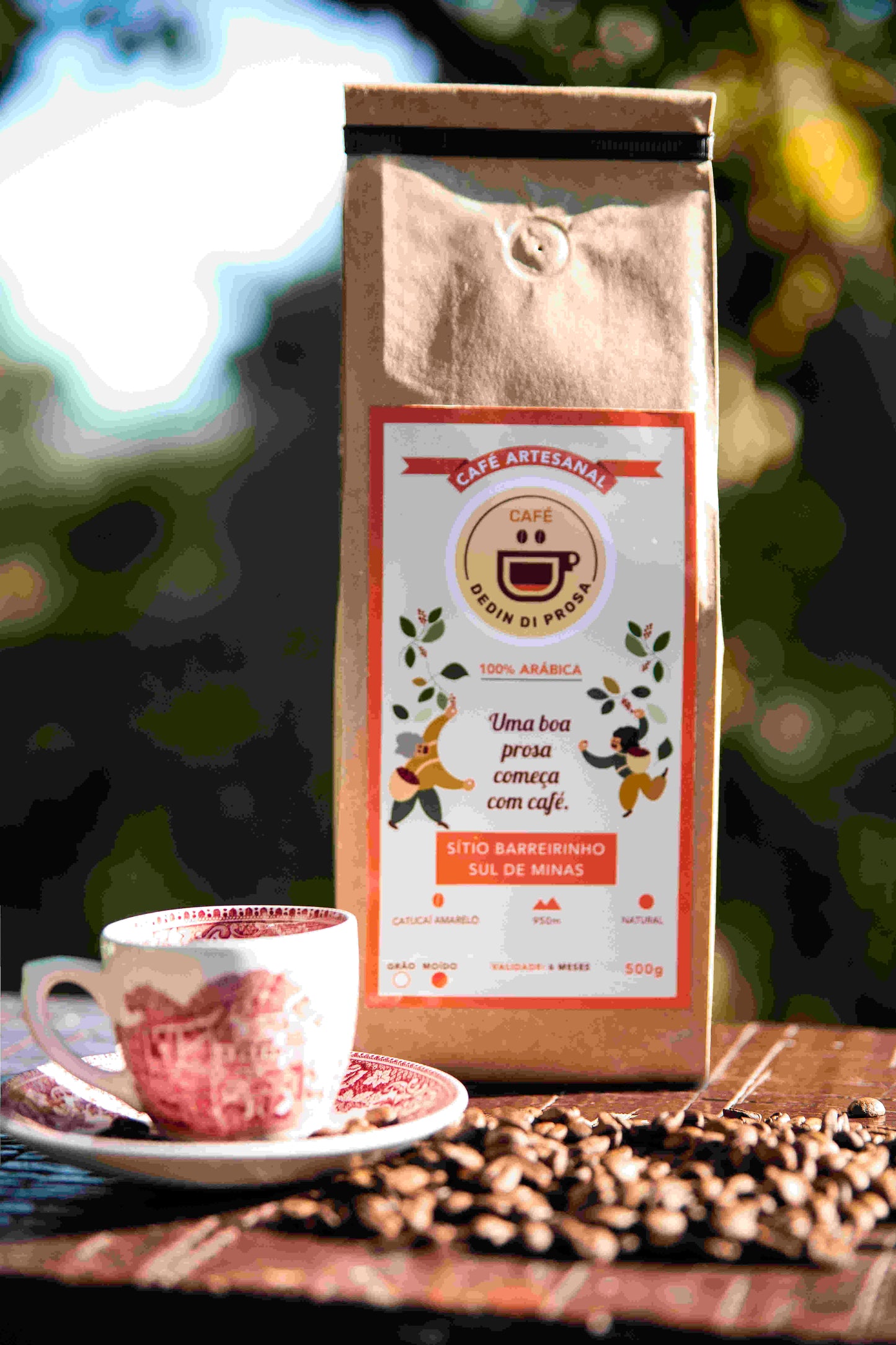 Café Especial Artesanal Catucaí Amarelo Dedindiprosa em grãos