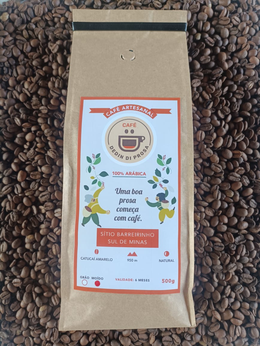 Café Especial Artesanal Catucaí Amarelo Dedindiprosa em grãos