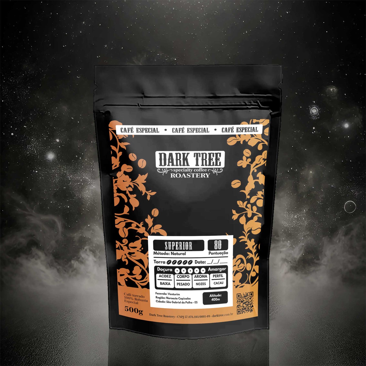 Cacau Superior Dark Tree Roastery Em Grãos ou Moído