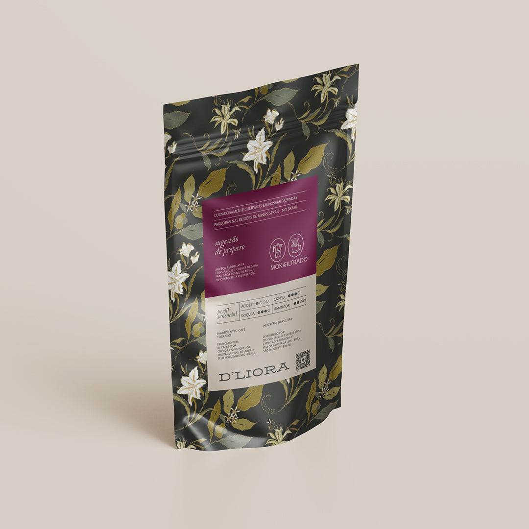 Café em grãos 250g linha origem blend especial D'Liora Cafés