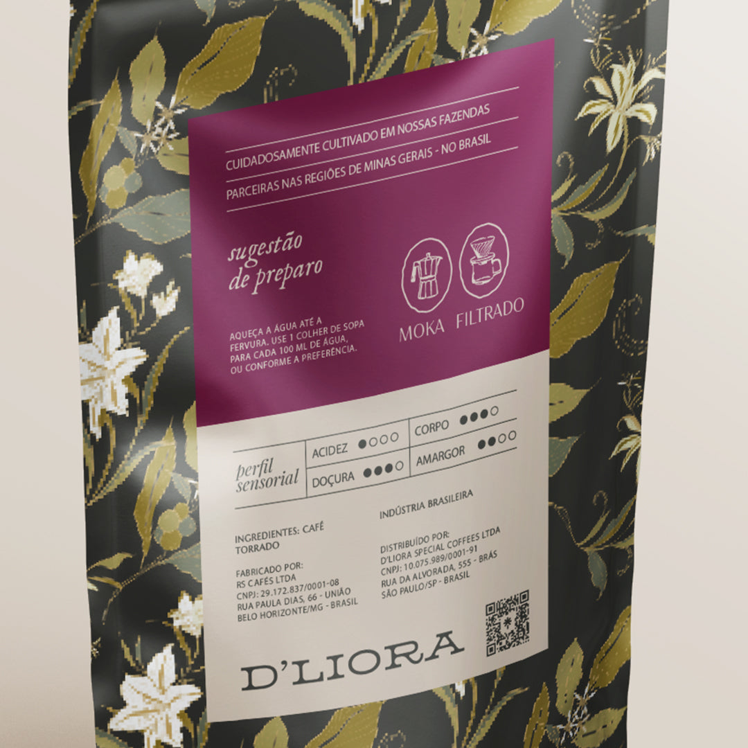 Café em grãos 250g linha origem blend especial D'Liora Cafés