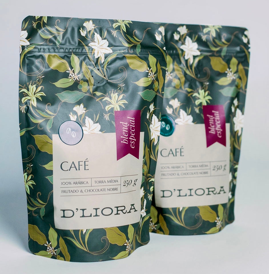 Kit 2x cafés moído 250g linha origem blend especial D'Liora Cafés
