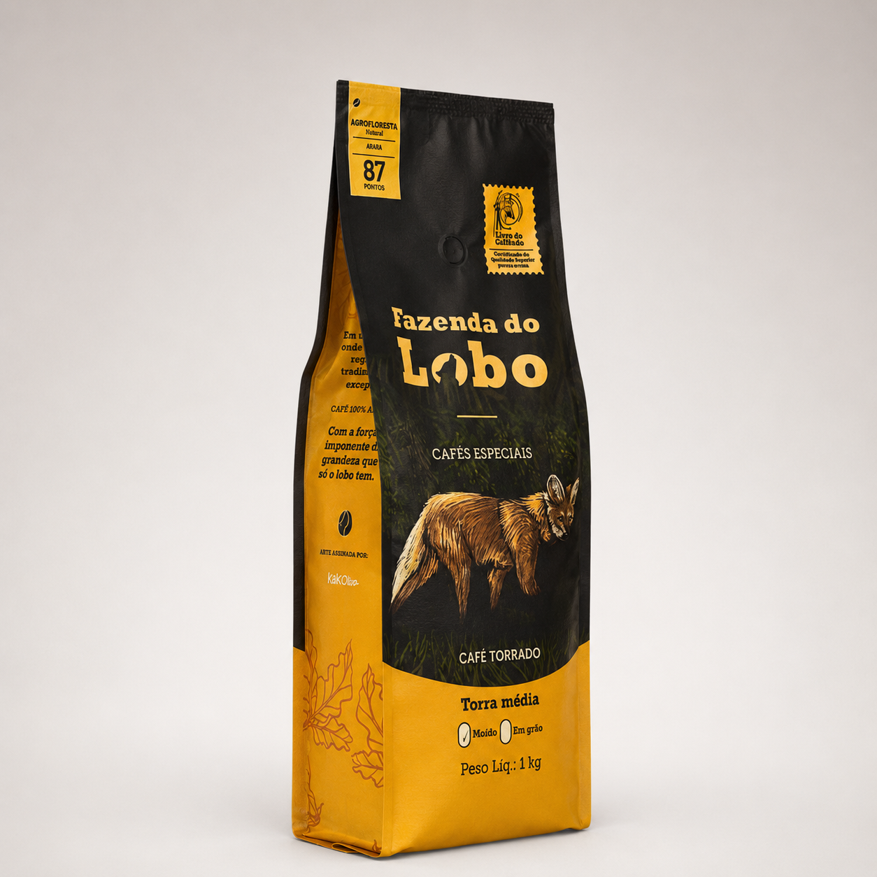 Café Especial 87Pts Agrofloresta 1kg 100% Arábica Fazenda do Lobo