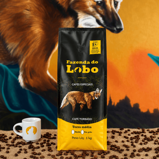 Café Especial 84Pts 1kg 100% Arábica Fazenda do Lobo