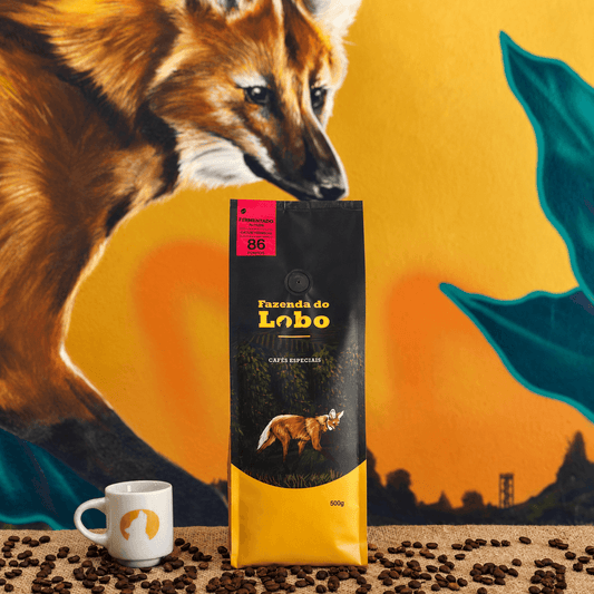 Café Especial 86Pts Fermentado 500g 100% Arábica Fazenda do Lobo